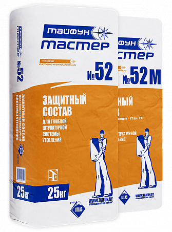 ТАЙФУН МАСТЕР № 52М Штукатурный состав повышенной прочности М150 (зимний) (25кг)