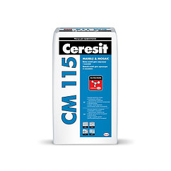 CERESIT CM 115. Белый клей для мрамора и мозаики (25кг)