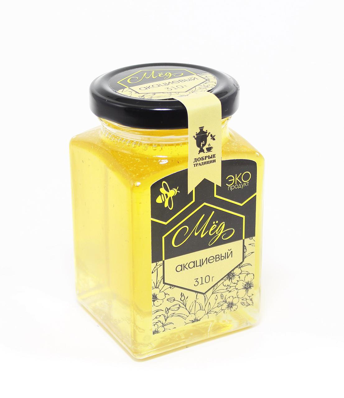 Акациевый мёд Добрые традиции с инулином, 300 гр. - фото 1 - id-p134926148