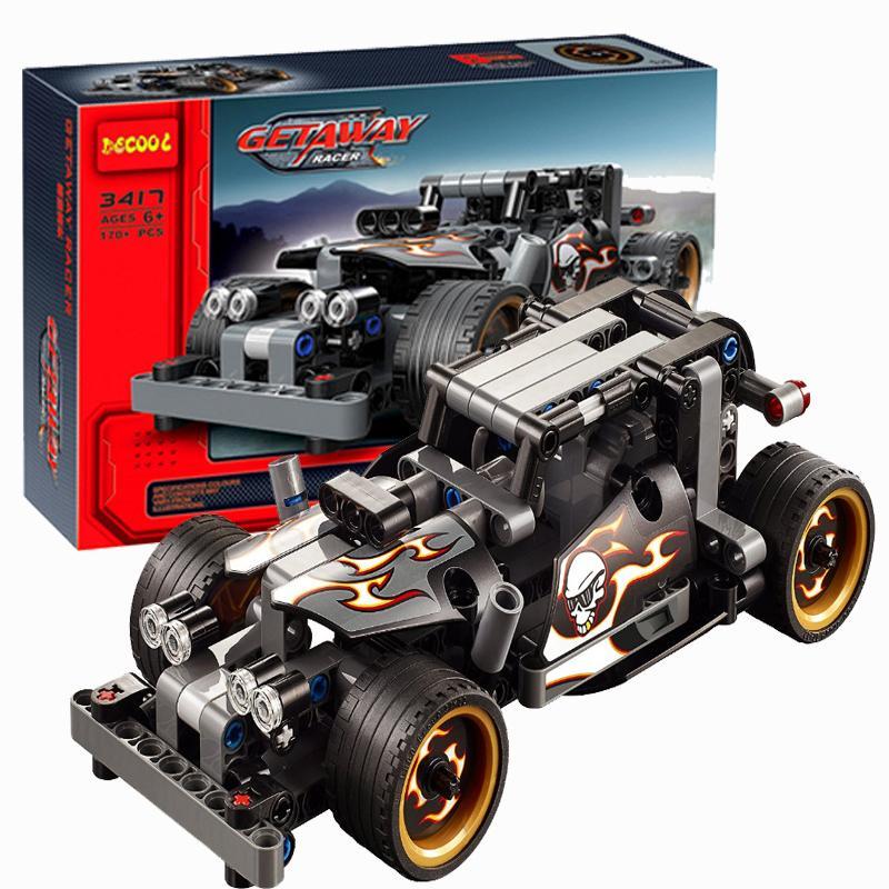 Конструктор Decool 3417 Гоночный автомобиль для побега 170 дет. аналог Лего Техник (LEGO Technic 42046), фото 1