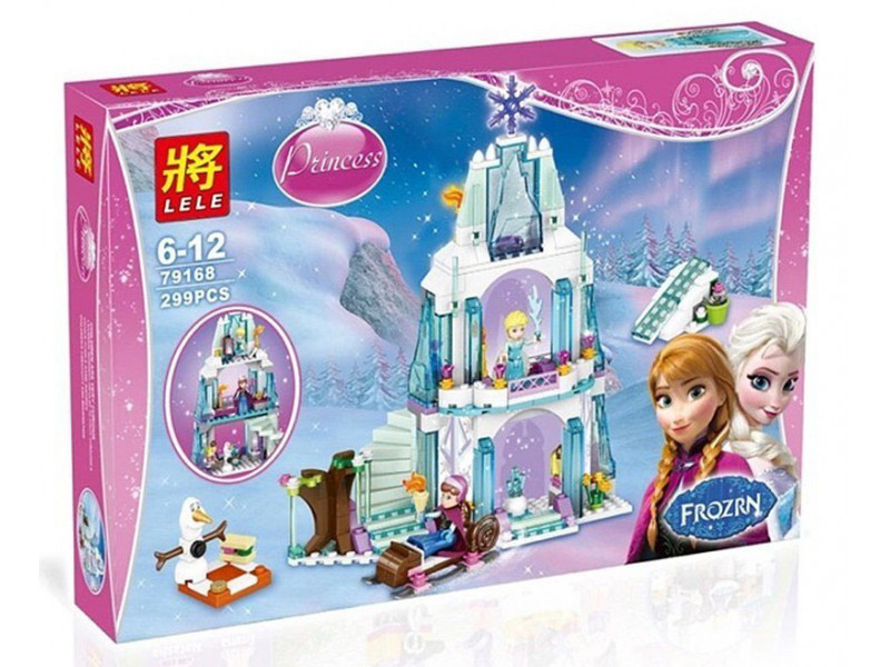 Конструктор Bela Disney Princess 79168 Ледяной замок Эльзы, 299 дет, 3 минифигурки, аналог LEGO Disney Princes
