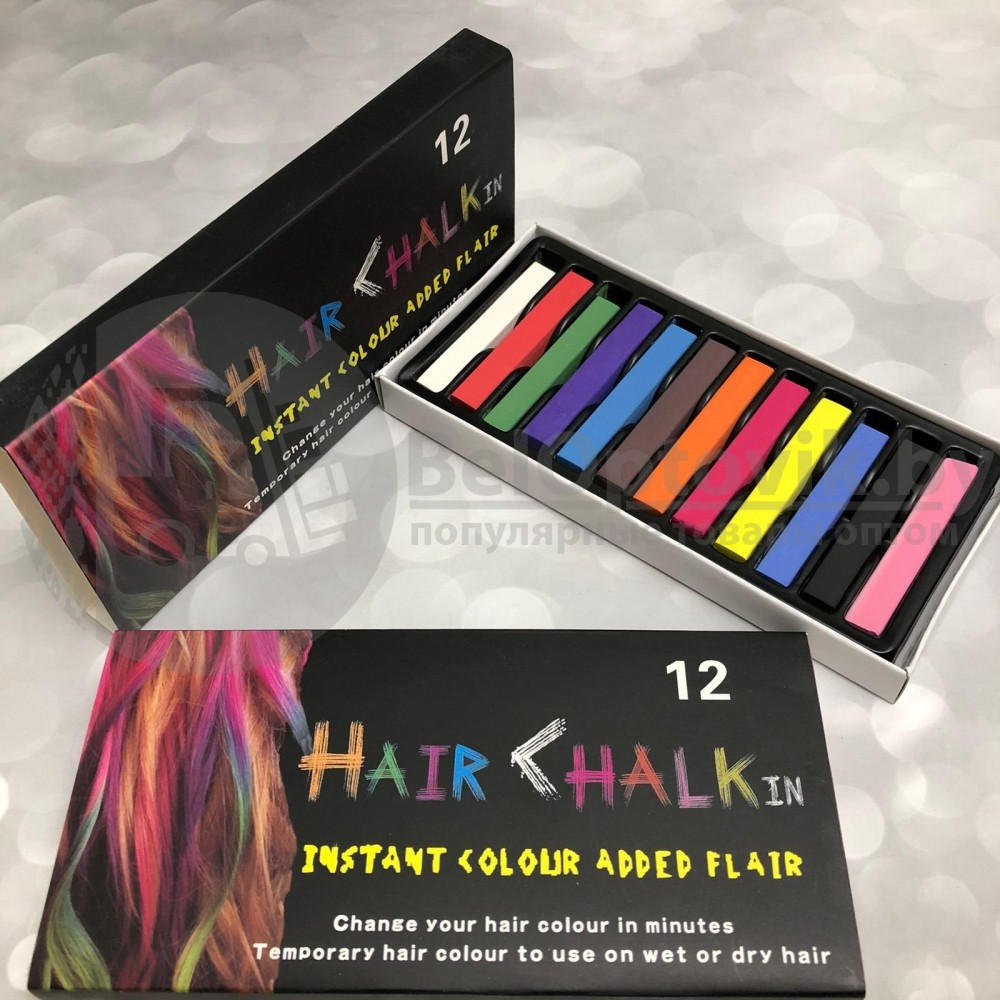 Набор мелков для волос HAIR CHALK in 12 шт - фото 5 - id-p134944900