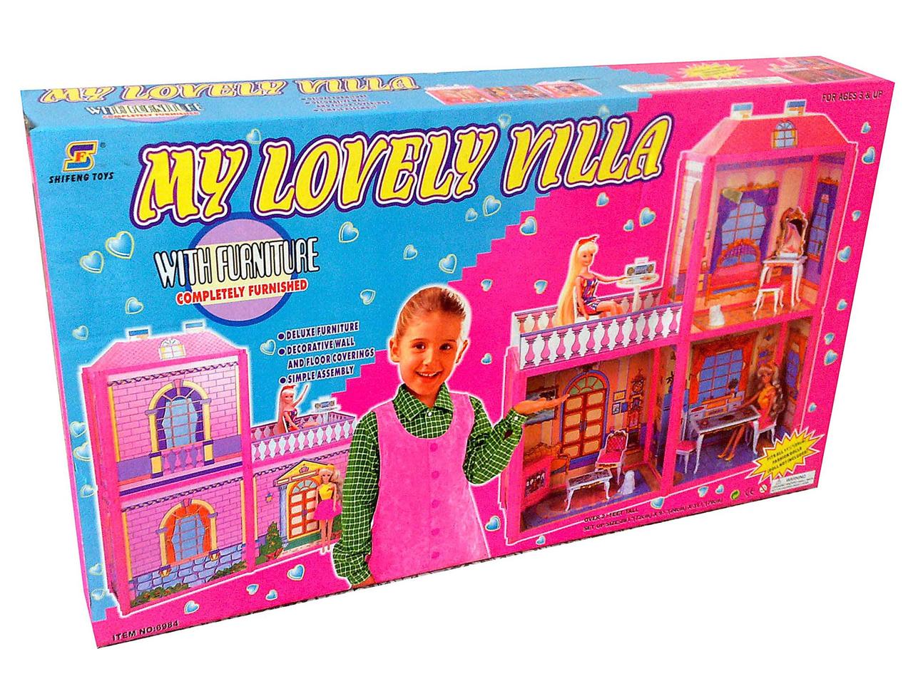 Игровой домик My Lovely Villa для кукол типа Барби - фото 1 - id-p134945288