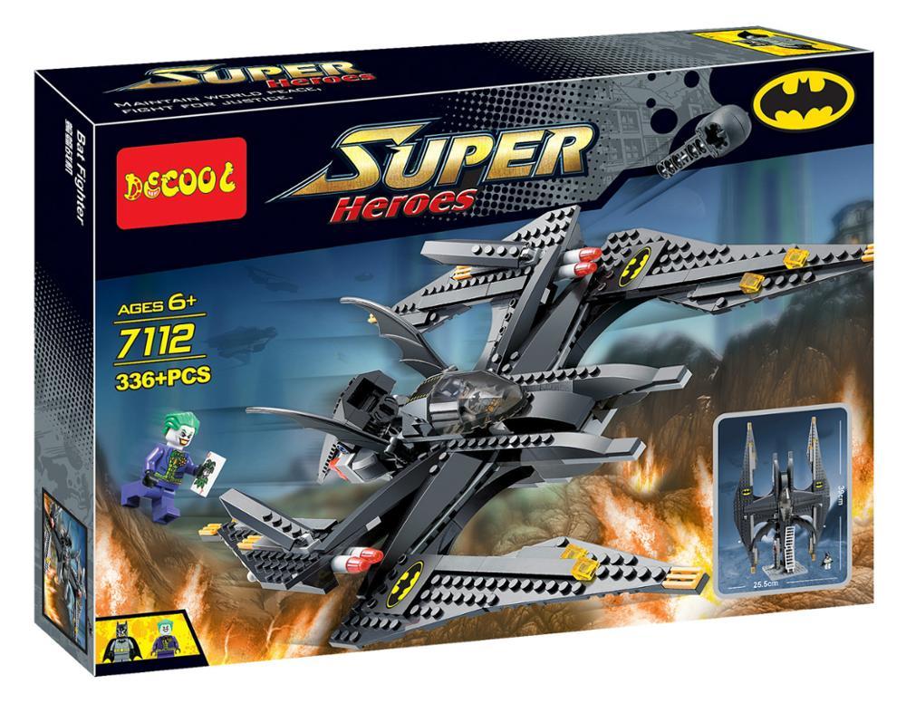 Конструктор Decool 7112 аналог Lego Super Бэтмен и Джокер Batwing, фото 1