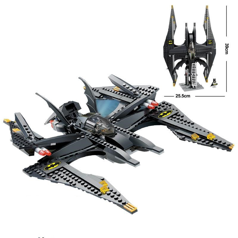 Конструктор Decool 7112 аналог Lego Super Бэтмен и Джокер Batwing - фото 3 - id-p134945294