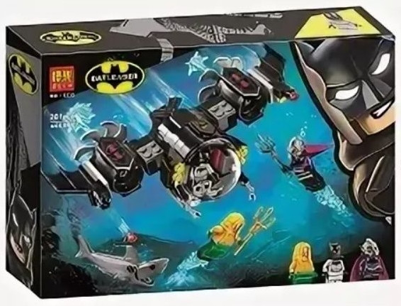 Конструктор Bela 11233 Super Heroes Подводный бой Бэтмена (аналог Lego DC Super Heroes 76116) 201 деталь