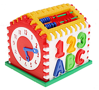 Развивающая игрушка "Домик-сортер" с часами и счетами