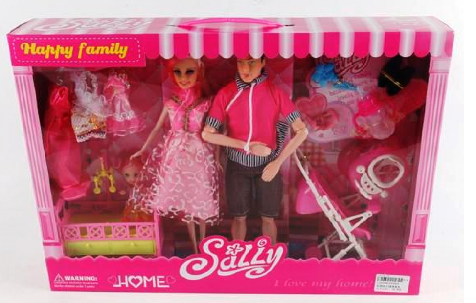 Кукла набор "Счастливая семья", с аксессуарами, арт. KX9909