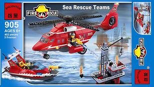 Конструктор Brick 905 Морские пожарные спасатели 404 детали