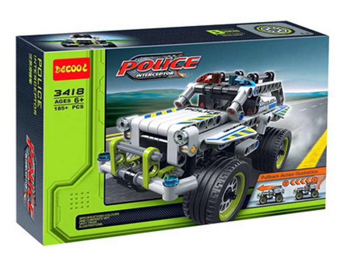 Конструктор Decool 3418 Полицейский патруль 185 дет. аналог Лего Техник (LEGO Technic 42047) - фото 2 - id-p134943335