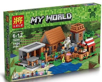 Конструктор Lele 79288 Деревня (аналог Lego Майнкрафт, Minecraft 21128 ), 1106 деталей
