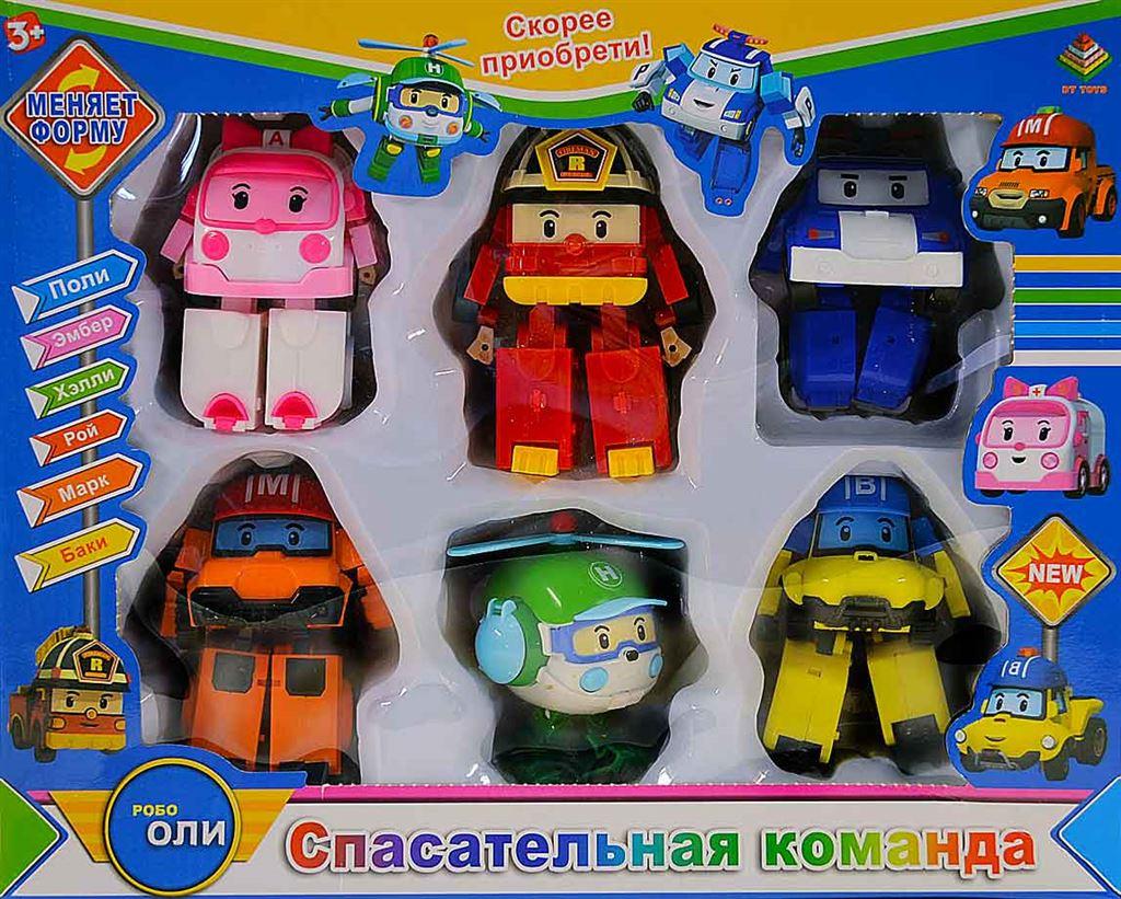 Игровой набор из 6 героев "Робокар Поли"