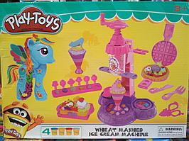 Игровой набор "Фабрика мороженого" с пластилином Play-Toys