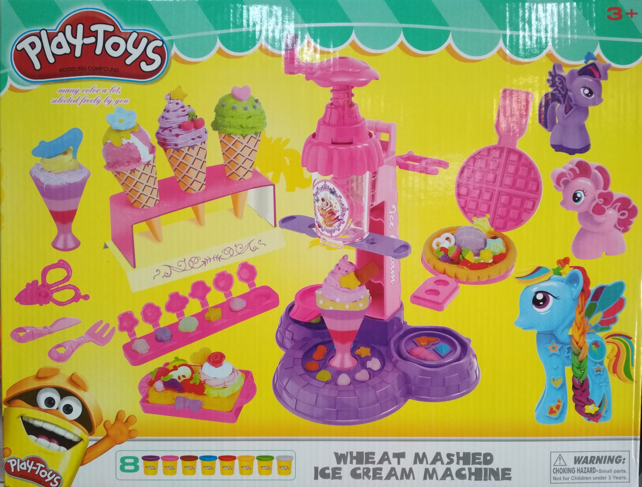 Набор пластилина Play-Toys "Мороженица", арт.666-18 - фото 1 - id-p134943722