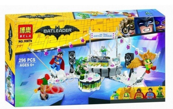 Бэтмен 10878 День рождения Лиги справедливости (аналог Lego Batman 70919)