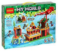 Конструктор Decool 823 My World Подводный мир 432 детали аналог Lego Minecraft