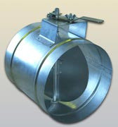 Дроссель-клапан круглого сечения ДК-125, фото 2