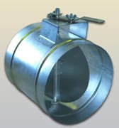 Дроссель-клапан круглого сечения ДК-180, фото 2