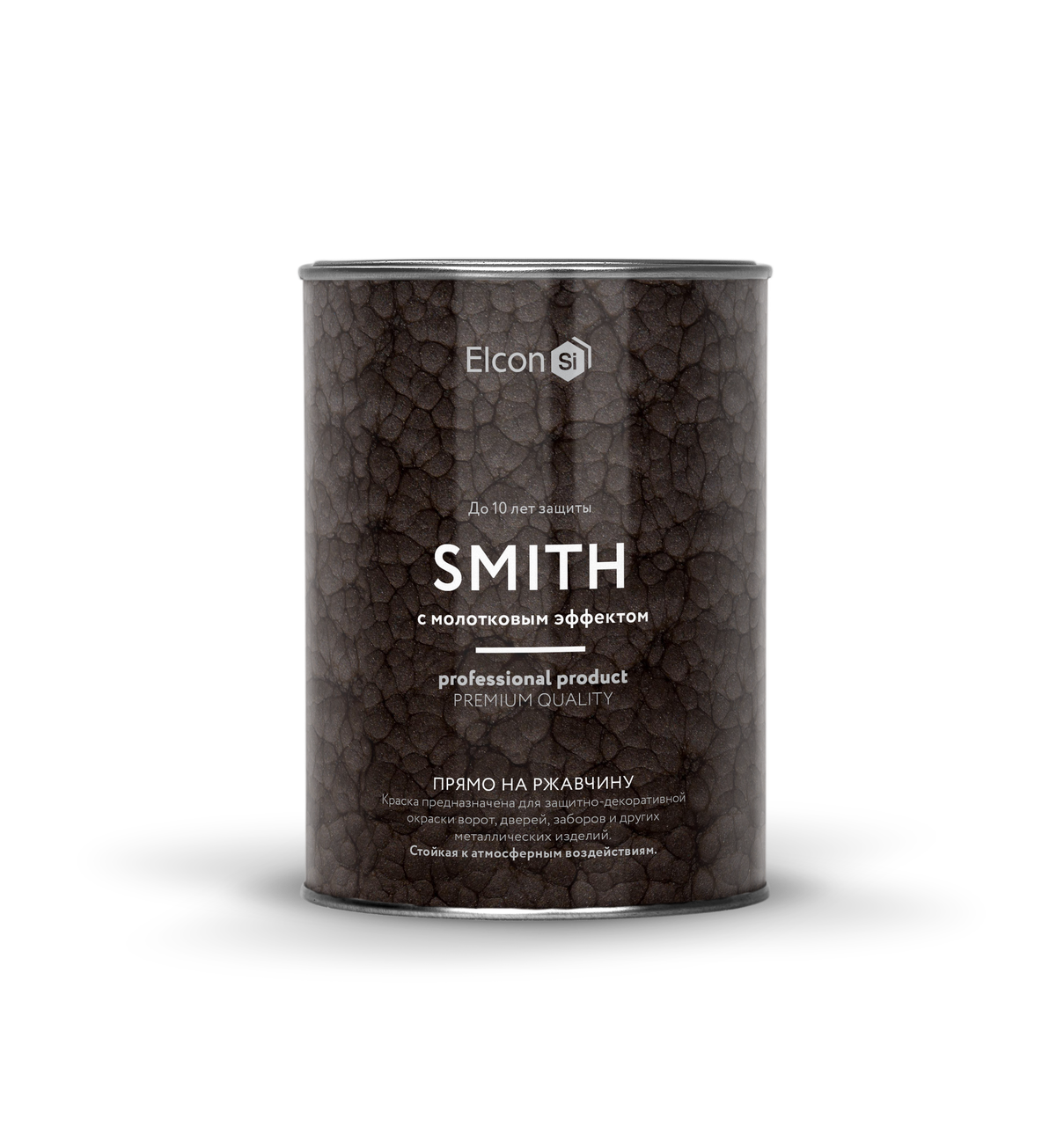 Elcon Smith - молотковая краска 3 в 1 по ржавчине (10 кг) - фото 2 - id-p134975834