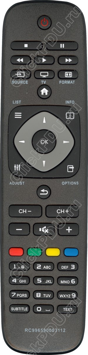 Пульт телевизионный Philips 996590003112 (26PFL2908H/60)