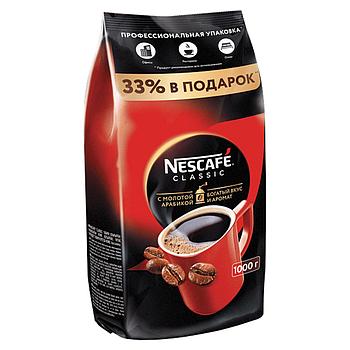 Кофе Nescafe Classic 1кг. Раств. с добав. молотого в пакете