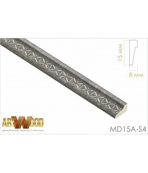 Декоративный молдинг MD15А-S4 15x8x2400 мм (ВхШхД) - фото 1 - id-p134993962