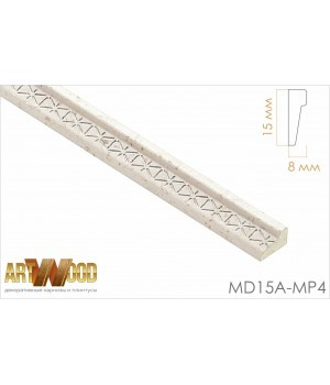 Декоративный молдинг MD15А-MP4 15x8x2400 мм (ВхШхД) - фото 1 - id-p134994093