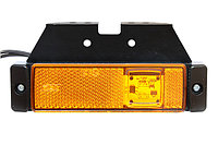 Фонарь габаритный LED 12-24V желтый (116х32 мм, 2-светодиода, с кронштейном, М720306, М551445)