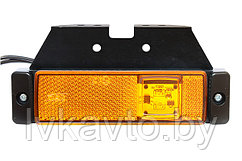 Фонарь габаритный LED 12-24V желтый (116х32 мм, 2-светодиода, с кронштейном, М720306, М551445)