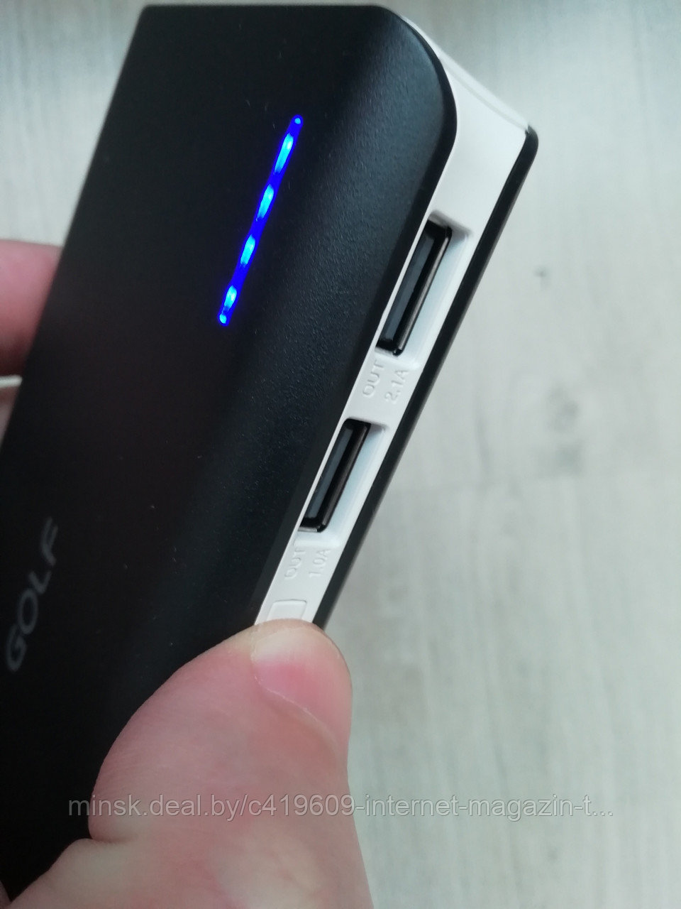 Power Bank GOLF 10000 mAh Внешнее зарядное устройство