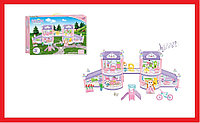 326-D6 Кукольный домик для кукол Лол, домик с аксессуарами, игровой набор для девочек, свет, звук