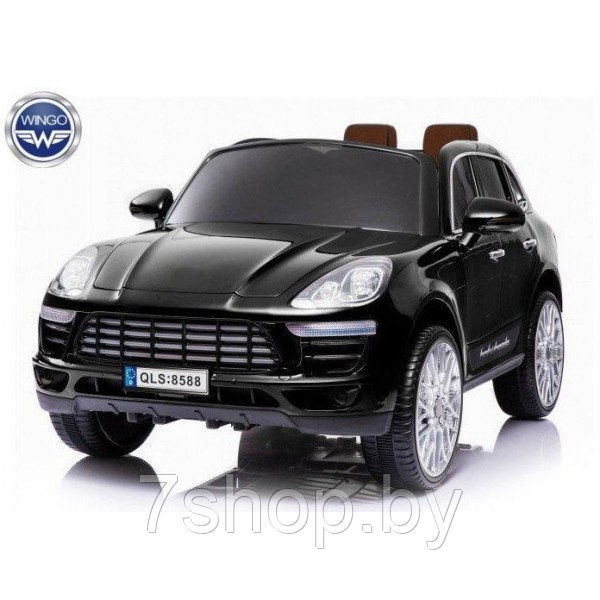 Детский электромобиль WINGO PORSCHE MACAN LUX Черный - фото 1 - id-p102106508