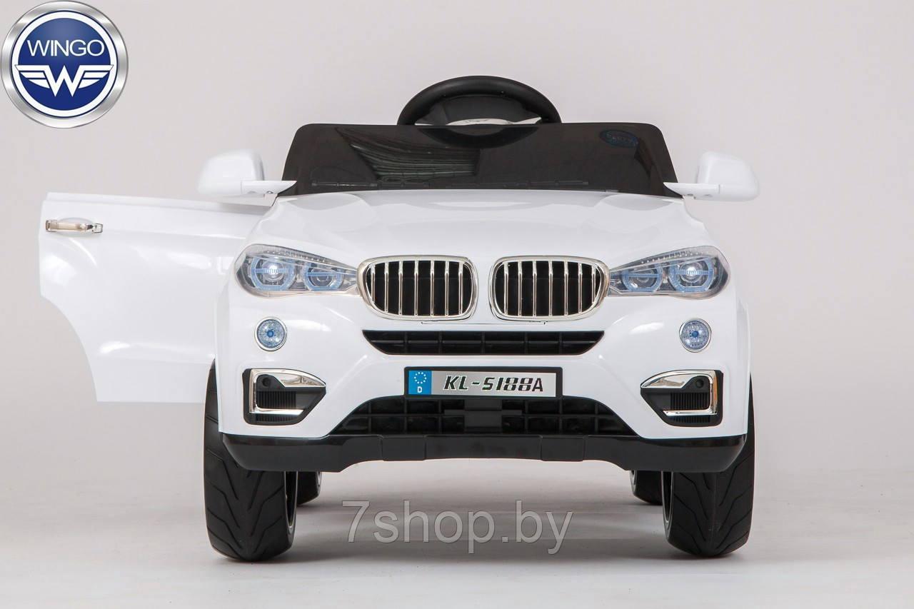 Детский электромобиль WINGO BMW X6 NEW LUX белый - фото 2 - id-p98058677