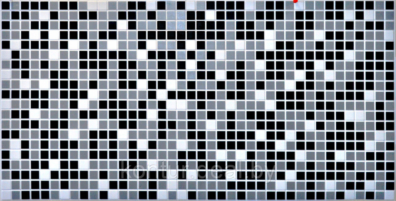 Декоративная панель ПВХ "Мозаика черная" - фото 1 - id-p135009858