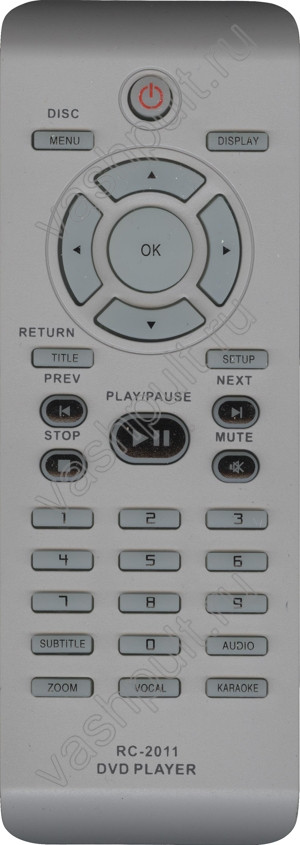 Пульт DVD Philips RC-2011 DVD ic DVP5168K/5166K/5140K/D692/DVP3126KX
