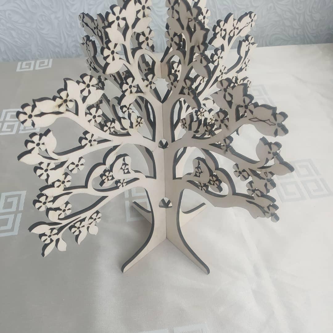 Сувенирное Дерево из фанеры для ювелирный украшений и бюжетерии - фото 4 - id-p134873849