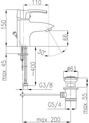 Смеситель для умывальника Armatura Kwarc 4202-815-00 - фото 2 - id-p135069608