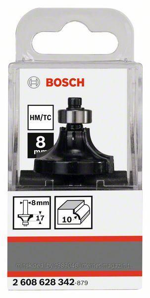 Фреза карнизная R10 D17x57 / хв 8 мм BOSCH (2608628342) - фото 1 - id-p135110249