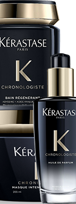 Комплект Керастаз Хронолоджист шампунь + маска + парфюм (250+200+100 ml) для восстановления волос - Kerastase