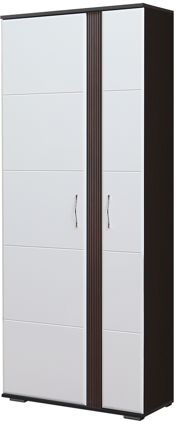 Шкаф №1 СТЕЛЛА (Венге/ Белый глянец) Союз-Мебель