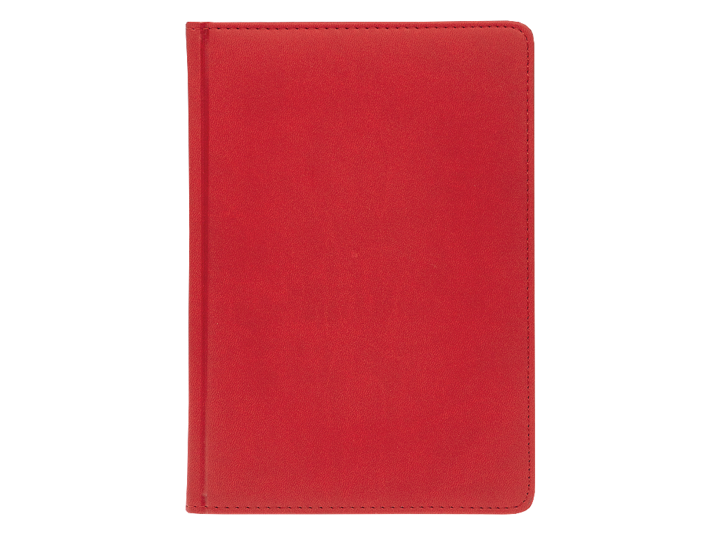 Ежедневник Classic, недатированный, А5, в твердой обложке Firenze, красный