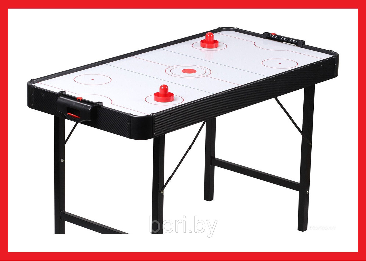 20478 Игра настольная Аэрохоккей, стол игровой, работает от сети, 121х61х73, напольная установка - фото 1 - id-p135134125