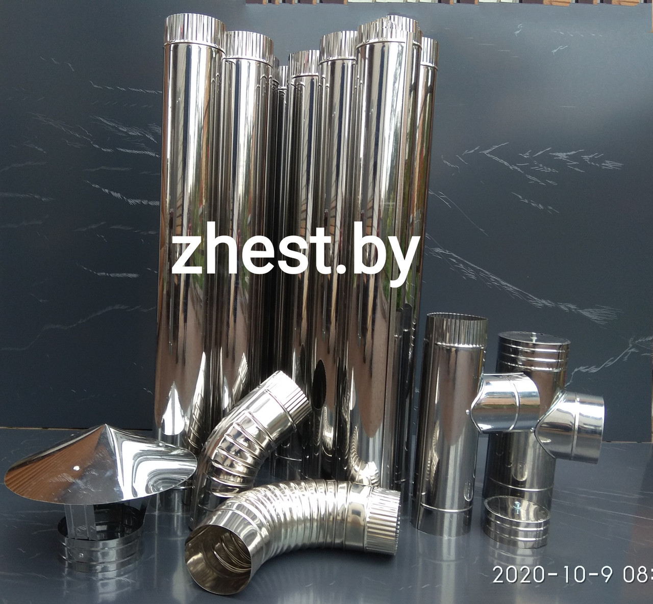 Труба для дымохода из нержавеющей стали AISI 430 0.5мм жаростойкая 120 - фото 1 - id-p136193101