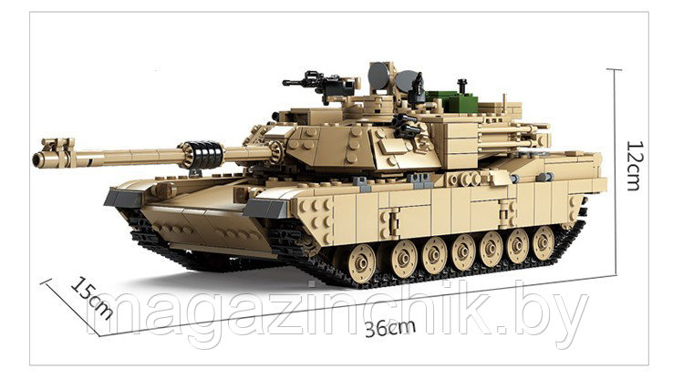 Конструктор Танк M1A2 ABRAMS и Hammer, 1463 дет., KAZI 10000 аналог LEGO (Лего) - фото 6 - id-p135140780