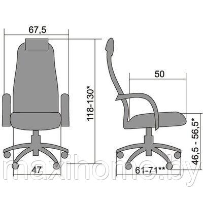 Кресло BP-8 PL Тёмно-серый - фото 2 - id-p135145272