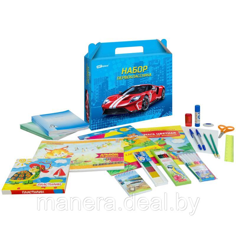 Набор школьно-письменных принадл. ArtSpace "Super car" в подарочной кор, 28 предметов - фото 1 - id-p135150111