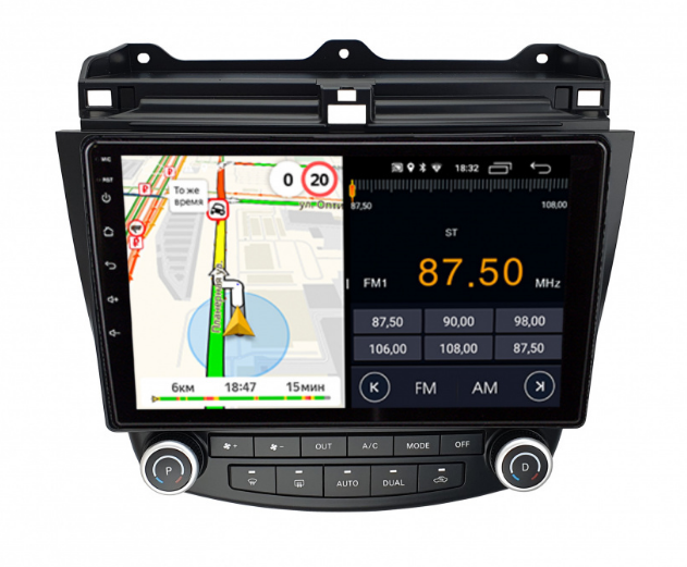 Штатная магнитола Honda Accord 7 (2003-2007) Android 13 (2/32Gb + 4G) (2/32Gb + 4G)