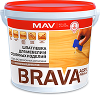 Шпатлевка для мебели и столярных изделий BRAVA ACRYL PROFI-10