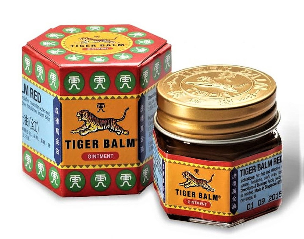 Тигровый Бальзам Красный (Tiger Balm Red), 21 мл - согревающий