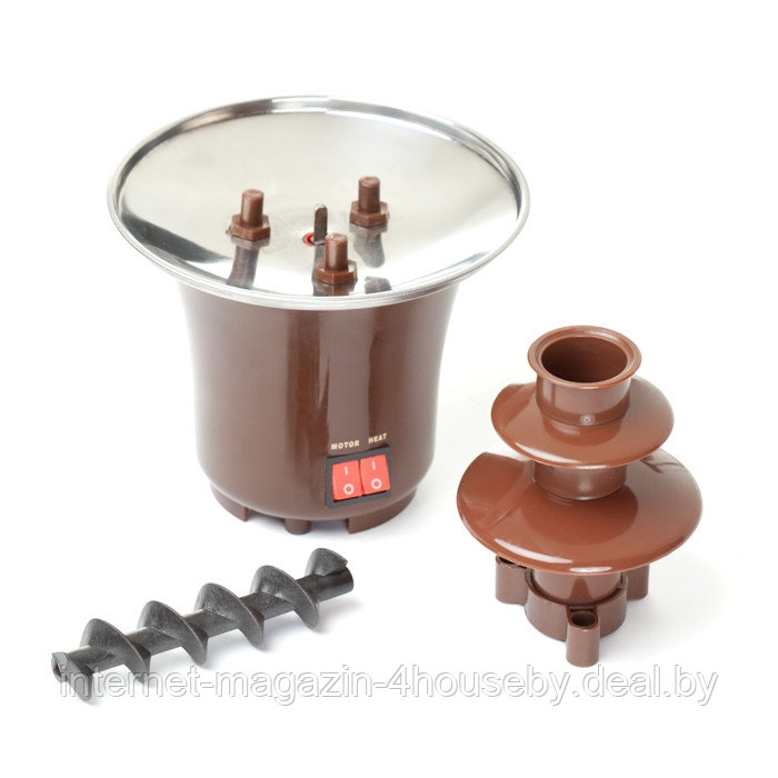 Шоколадный фонтан фондю Chocolate Fondue Fountain Mini - фото 3 - id-p6395397